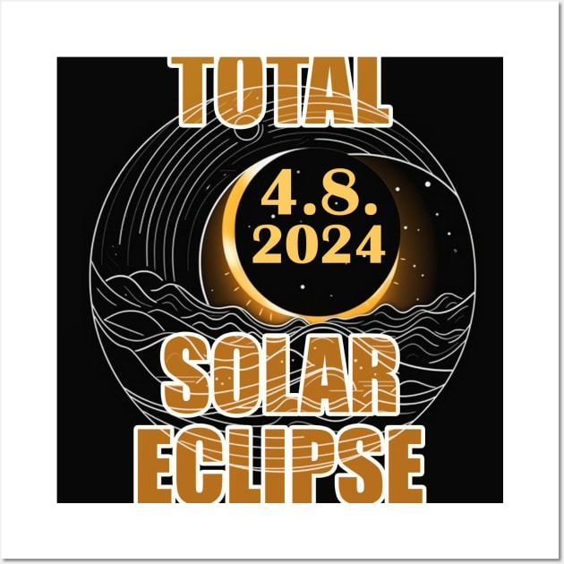 Total Solar Eclipse April 8 2024. Total Solar Eclipse 2024 Wall Art by BukovskyART